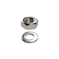 Mutter M10 & bricka, A2 (100-pack)