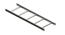 Tak-/fasadstege 2,4 m, mörkröd