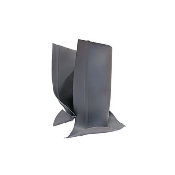 Takstos öppen ljus och mörk PVC ø 75 och 110