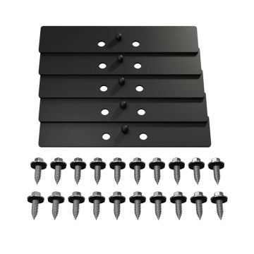 Skruvsats konsol snöglidhinderprof. plåttak 5-pack